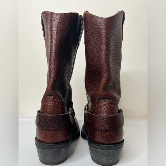 Brown Leather Heeled Boots - Picture 7 of 11